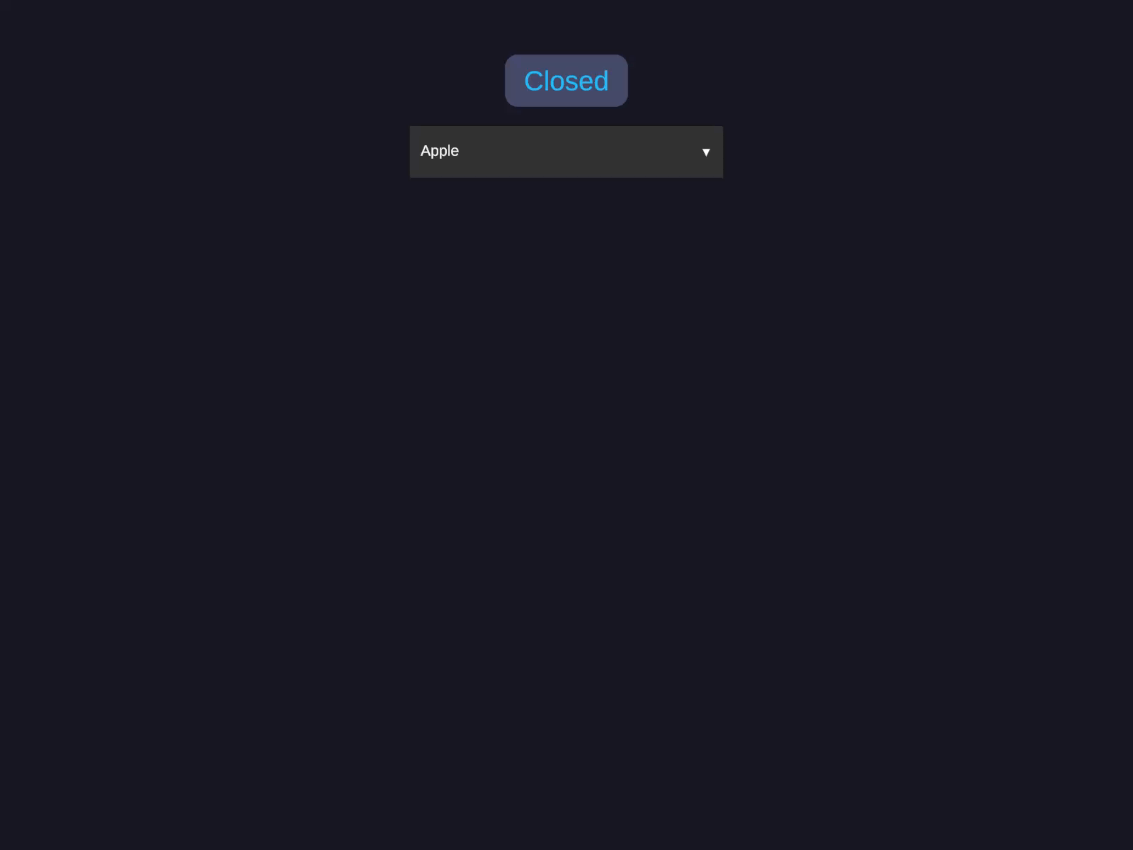 Options selector
